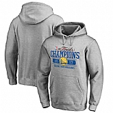 Men's Golden State Warriors 2017 NBA Champions Gray Pullover Hoodie FengYun,baseball caps,new era cap wholesale,wholesale hats